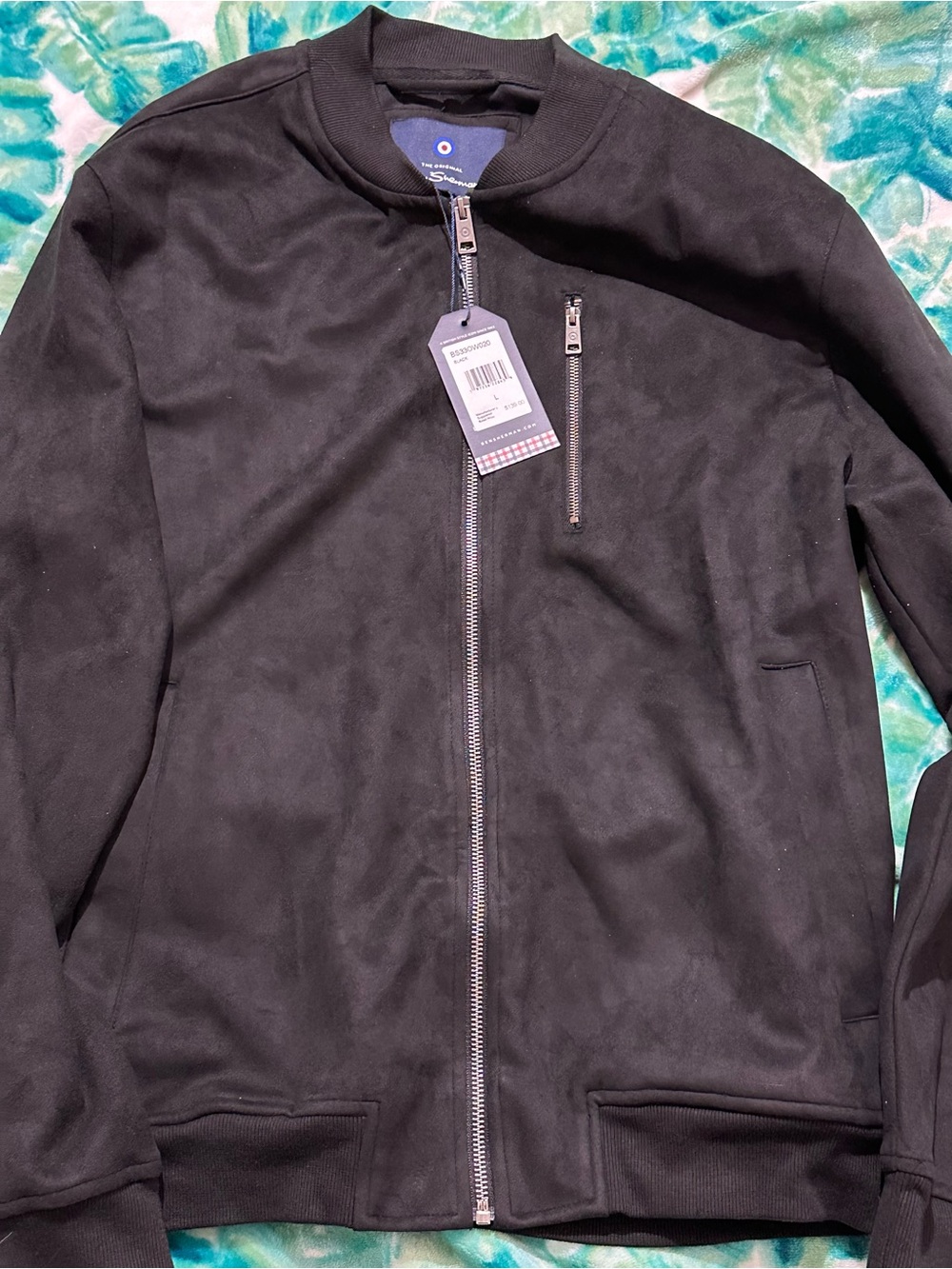 Ben Sherman Sueded Bomber,L,NWT,Retail $139
